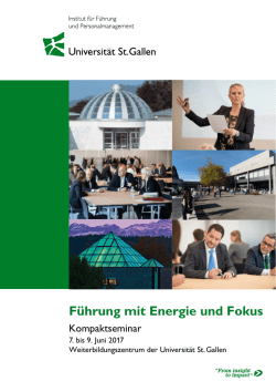 Führung mit Energie und Fokus - IFPM