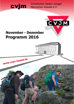CVJM Monatsprogramm 11-12-2016