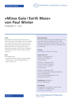 «Missa Gaia / Earth Mass» von Paul Winter