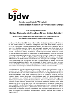 Digitale Bildung ist die Grundlage f&uuml;r das digitale Zeitalter!