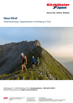 Haus Dirol in Kirchberg in Tirol