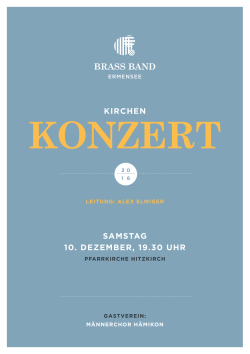 konzert - Brass Band Ermensee