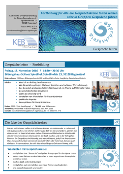 im pdf-Flyer. - KEB Regensburg