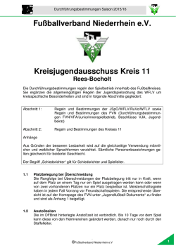 Durchf&uuml;hrungsbestimmungen Kreis 11 15/16