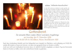 Gottesdienst - St. Josef Moers