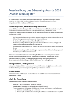 Infoblatt - Universit&auml;t Potsdam