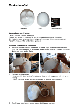 Eigene Maske modellieren