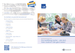Eine Ausbildung machen &ndash; oder doch lieber studieren?