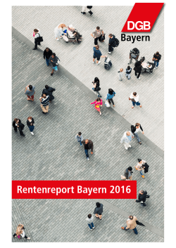 Rentenreport Bayern 2016