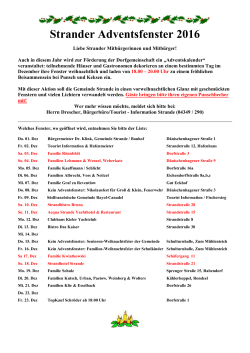 Adventsfenster 2016