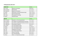 Prüfungstermine WS 16/17