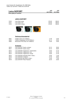 Leica SOFORT - Leica Camera AG