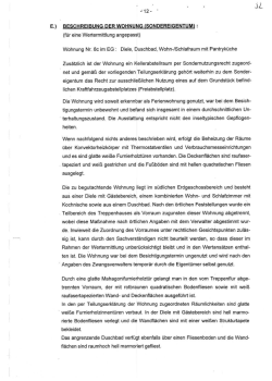 Page 1 E.) - 12 – BESCHREIBUNG DER WOHNUNG