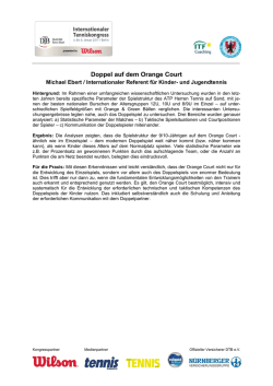 Doppel auf dem Orange Court