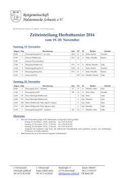 Zeiteinteilung Sieversdorf November 2016 - VMM-IS