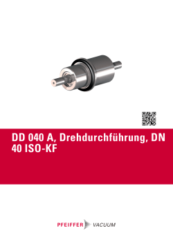 DD 040 A, Drehdurchführung, DN 40 ISO-KF