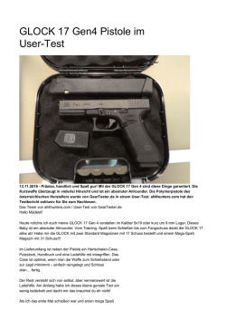 GLOCK 17 Gen4 Pistole im User-Test