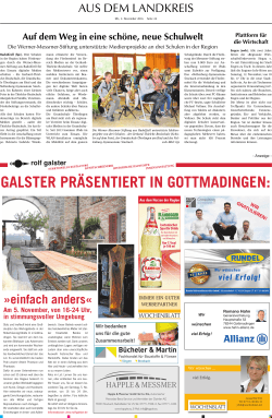 Artikel im Wochenblatt - Gerhard-Thielcke