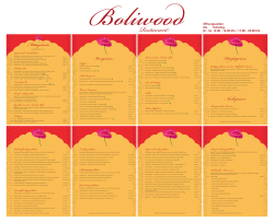 Beilagen - Restaurant Boliwood