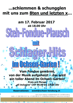 Flyer Schlager Party