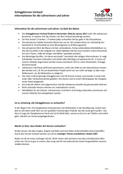 Informationen f&uuml;r die Lehrerinnen und Lehrer