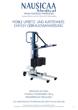 mobile umsetz- und aufstehhilfe: easylev gebrauchsanweisung