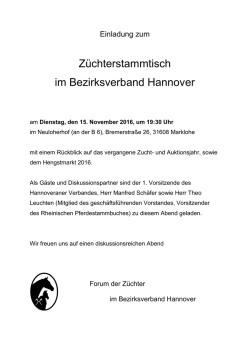 INFO - Pferdezuchtverein Freudenberg