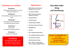 Eine Welt voller Krieg und Unordnung