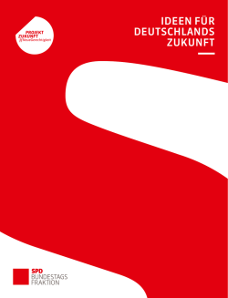 ideen f&uuml;r deutschlands zukunft - SPD