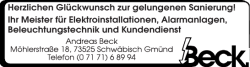 Herzlichen Gl&uuml;ckwunsch zur gelungenen Sanierung! Ihr Meister f&uuml;r