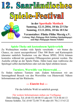 Flyer zum Spiele-Festival anzeigen