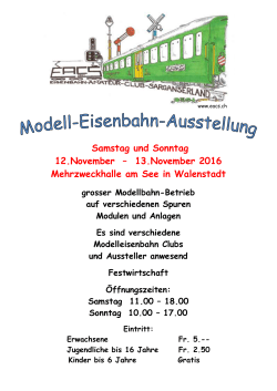 Flyer zur Ausstellung in Walenstadt