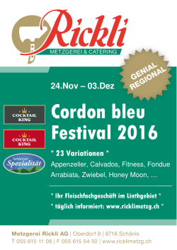 2016 Cordon bleu Festival