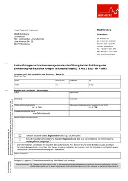 Auskunftsbogen zur hochwasserangepassten Bauweise