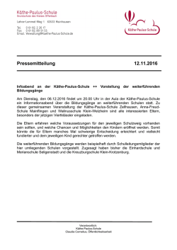 Infoabend - K&auml;the-Paulus