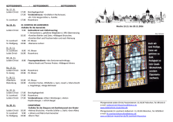 GOTTESDIENSTE - Pfarrgemeinde Leiden Christi