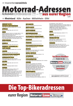 Die Top-Bikeradressen