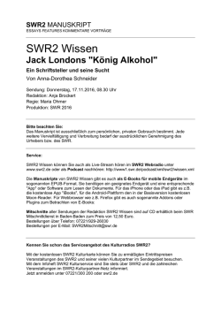 Jack Londons "K&ouml;nig Alkohol"