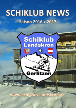 Vereinszeitung Saison 2016/2017