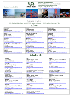DMC list Body and Soul Deutsch - Body and Soul International BV
