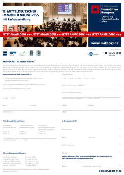 Infos/Anmeldung f&uuml;r Teilnehmer