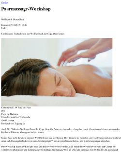 Paarmassage-Workshop