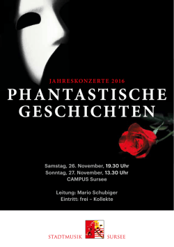 Jahreskonzert 2016 - Stadtmusik Sursee