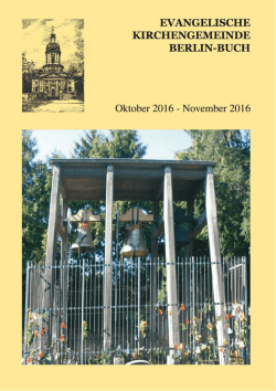 hier herunterladen - Evangelische Kirche Berlin-Buch