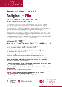 Ringvorlesung WS16/17: Religion im Film