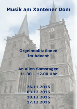 Musik am Xantener Dom