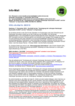 Info-Mail - Dr. Walter Scheuerl