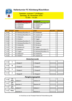 Hallenturnier FC Kilchberg