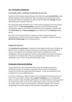 Um- und Ausbau Gruberhaus Gruberplatz Bodendenkmalpflege