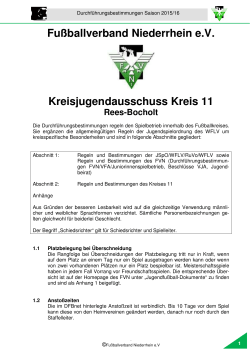 Fußballverband Niederrhein eV Kreisjugendausschuss Kreis 11